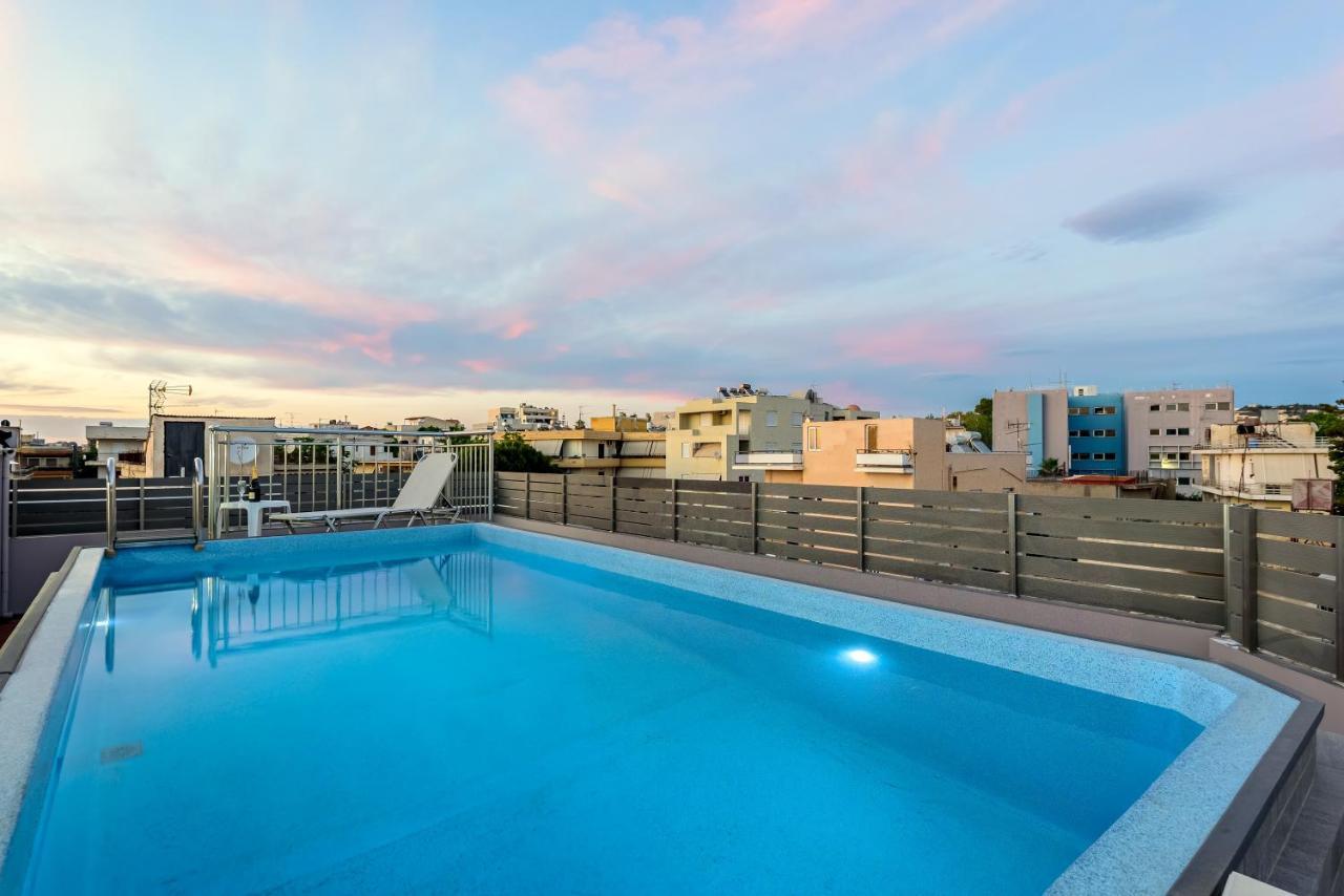 Luxury Villa In City Center With Rooftop Swimming Pool La Canea Esterno foto